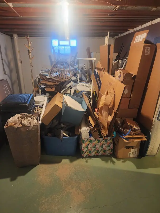 Roll-off dumpster container at job site for 20 Yard Dumpster Rental in Ozark